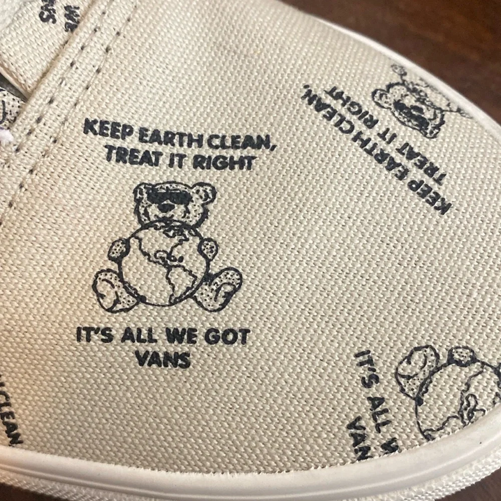Era VansWorldCode Keep Earth Clean Low Top Canvas Shoes Oatmeal Mens 11